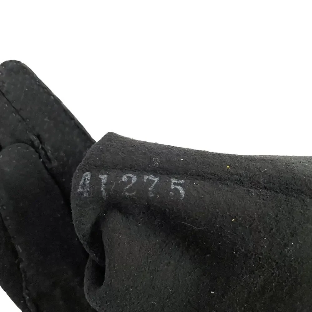 NWT Vintage Black Suede Carpincho (Capybara) Leather Gauntlet Gloves Size 7